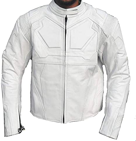 Classyak Fashion Oblivion Leather Jacket White, Material, Xs-5xl