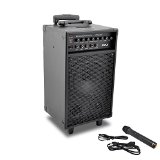 Pyle PWMA860i Wireless and Portable PA Speaker Sound System with 30-Pin iPodiPhone Dock Built-in Rechargeable Battery Wireless Microphone 500 Watt