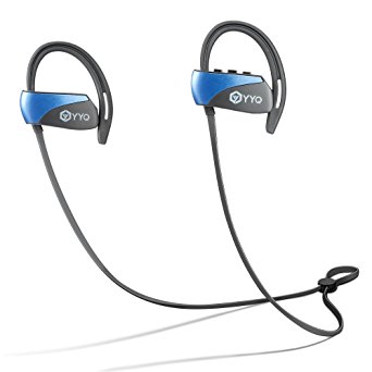 Wireless Headphones, Bluetooth Headphonest, Wireless Sports Earphones w/ Mic IPX7 Waterproof HD Stereo Sweatproof In Ear Earbuds for Gym Running Workout 12 Hour Battery Noise Cancelling Headsets