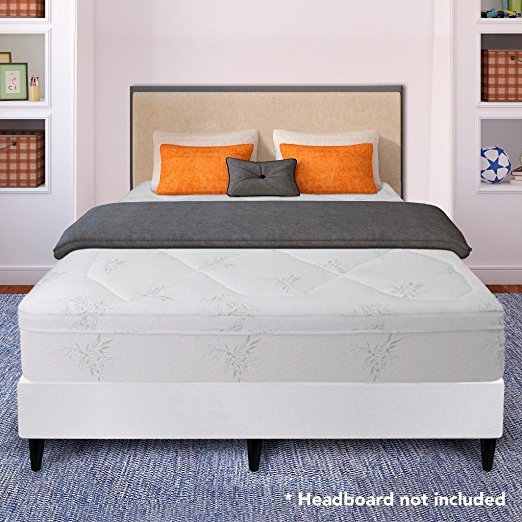 Best Price Mattress 12" Grand Memory Foam Mattress and New Innovative Steel Platform Bed Set, King