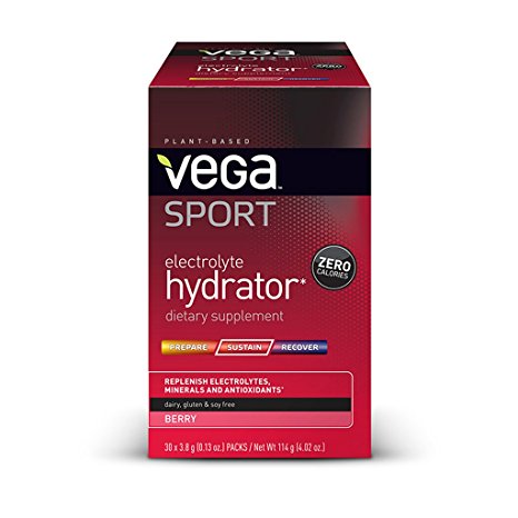 Vega Sport Electrolyte Hydrator, Berry, 0.13oz, 30 Count