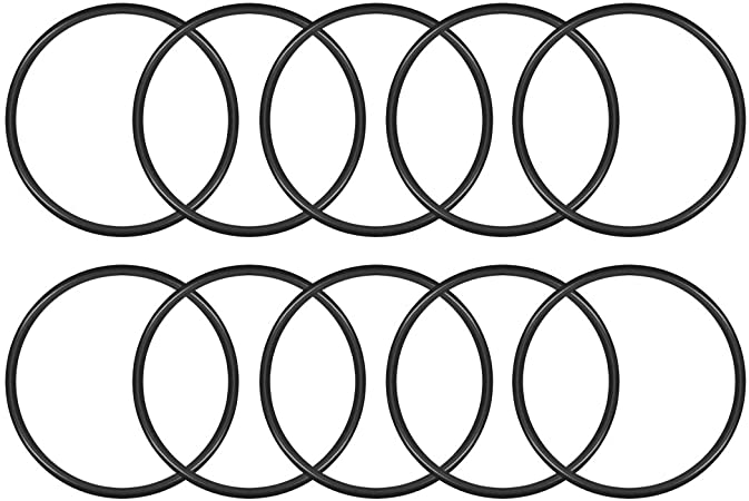 uxcell Nitrile Rubber O-Rings 45mm OD 41mm ID 2mm Width, Metric Buna-N Sealing Gasket, Pack of 10