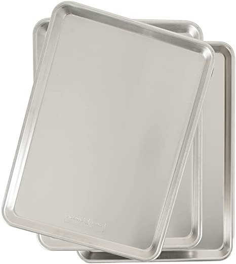 Nordic Ware Natural Aluminum Commercial Baker's Half Sheet (3 Pack)