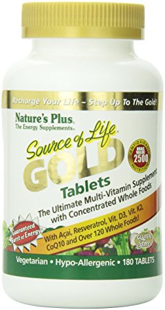 Nature's Plus - Source of Life Gold 180 Tablets