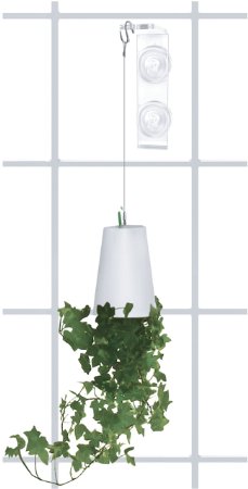 Plant Hanger   Self Watering Pot   Fiber Soil = Stylish Indoor Hanging Planter on Your Window. Create a Vertical Upside Down Herb or Flower Garden with the Bottoms Up Kit. It's Easy and a Great Gift.