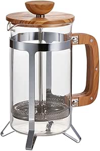 HARIO CPSW-4-OV-CP Cafepress Wood Pressed Coffee, French Press, Olive Wood, Heat Resistant Glass, For 4 Cups, Practical Capacity, 20.3 fl oz (600 ml), Gift Present