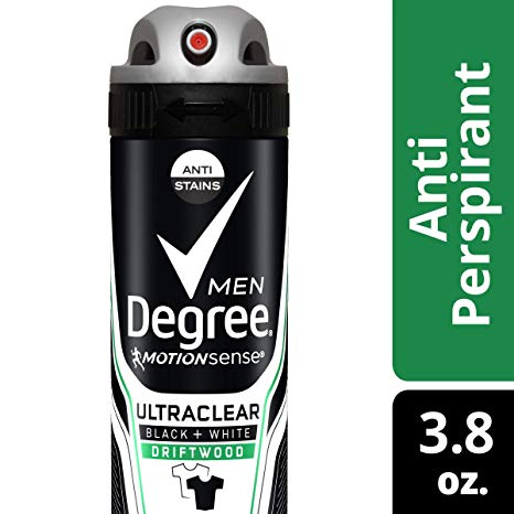 Degree Men Ultraclear Black   White Driftwood Antiperspirant Deodorant Dry Spray, 3.8 Ounce