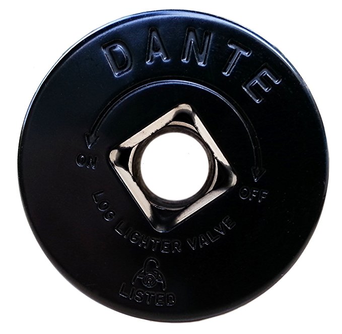 Dante Products FP.GV.FB Flat Black Floor Plate for Dante Globe Valve
