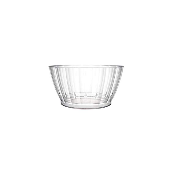 Party Essentials Deluxe/Elegance Quality Plastic 6-Ounce Fruit/Nut/Dessert Bowls, Clear, 20 Count