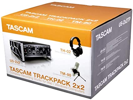 Tascam Trackpack 2x2 Complete Recording Studio Package for Mac/Windows Computers