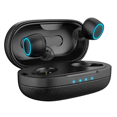 Bokai Nobby Wireless Earbuds, True Bluetooth Earbuds, Hi-Fi Stereo Sound, Bluetooth 5.0, Longer Battery time, Noise Cancelling, One-Step Pairing, Built-in Mic and Magnetic Inductive Charging Case