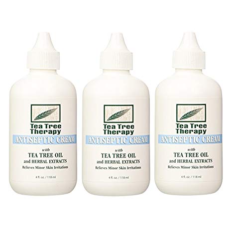 Tea Tree Therapy Antiseptic Cream, 4 ounce (Pack of 3)