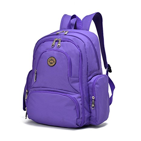 YuHan Baby Diaper Bag Travel Backpack Handbag Large Capacity Fit Stroller Purple