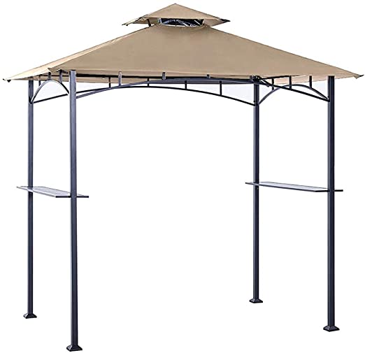 ABCCANOPY Grill Shelter Replacement Canopy Roof ONLY FIT for Gazebo Model L-GZ238PST-11 (Beige)