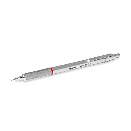 Rotring 1904255 Rapid PRO Mechanical Pencil, 0.5 mm - Silver Chrome