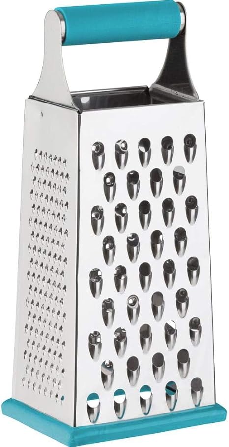 Trudeau 4 Sided Grater, Stainess Steel & Tropical, Silver