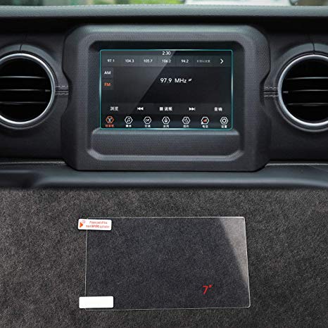 7 inch Screen Protector Film Media Center Navigation Touch for 2018 Jeep JL Wrangler Chrysler Pacifica (2 PCS)