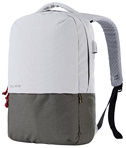 Bolang Water Resistant Casual Daypack School Laptop Backpack with USB Charging Port 8849