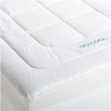 Iso Cool Memory Foam Mattress Pad with Outlast Cover Queen