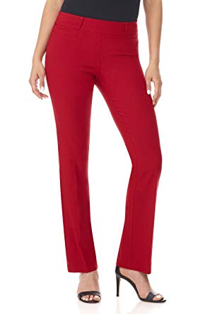 Rekucci Women's Ease In To Comfort Fit Barely Bootcut Stretch Pants