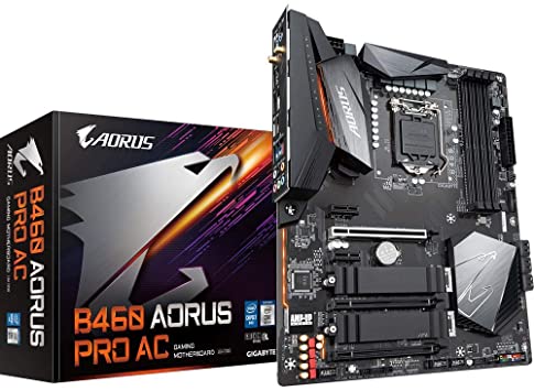 GIGABYTE Intel B460 AORUS PRO AC LGA 1200 ATX Motherboard