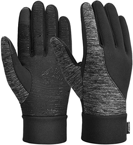 VBIGER Unisex Running Gloves Touch Screen Winter Gloves Anti-slip Warm Sports Gloves with Updated Thickend Fleece Lining