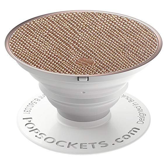 PopSockets: Collapsible Grip & Stand for Phones and Tablets - Saffiano Rose Gold