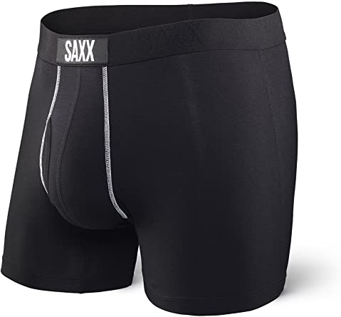 Saxx Underwear Men's Boxer Briefs- Ultra Boxer Briefs with Fly and Built-in Ballpark Pouch Support - Discontinued