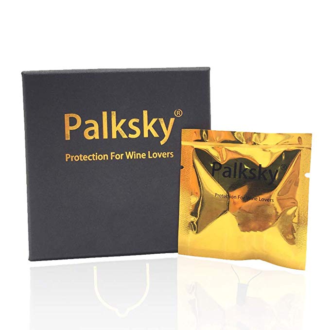 Palksky Condoms for Wine Bottle/Beverage Fresh Stopper/Air-Tight Grip/No Leak Prolong Beverage Freshness/Food Grade Rubber Latex/Functional Gag Prank Gift (Set of 8)