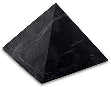 Shungite pyramid unpolished 30x30mm from Russia