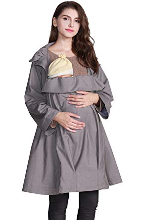 Sweet Mommy Maternity and Nursing Sling Trench Coat