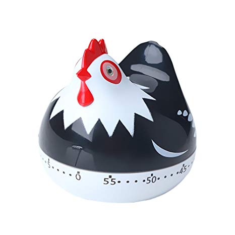 SYCYKA Novelty Kitchen Timer Mechanical Rotating Alarm for Cooking, Baking (Chicken)