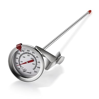 KT THERMO Candy/Deep Fry Thermometer with Instant Read,Dial Thermometer,12" Stainless Steel Stem Meat Cooking Thermometer,Best for Turkey,BBQ,Grill