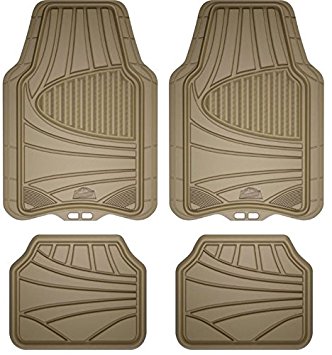 Armor All 78842 4-Piece Tan All Season Rubber Floor Mat