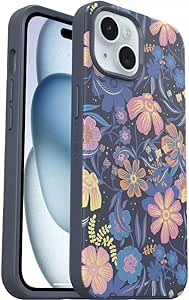 OtterBox iPhone 15 Pro (ONLY) Symmetry Series  Case - Fairy Fauna, snaps to MagSafe, ultra-sleek, raised edges protect camera & screen - Non-Retail Packaging