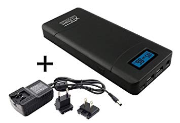 XTPower XT-20000QC3 PowerBank Modern DC/USB Battery with 20400mAh - 5V USB 12V to 24V Including Quick Charge 3.0 for Laptops, Tablets, Samsung, iPhone, and More!