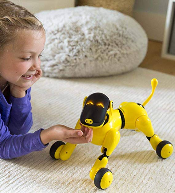HearthSong® Gizmo The Voice Controlled Robotic Dog - Electronic Pet Toy for Kids - 13 L x 5 W x 7 H
