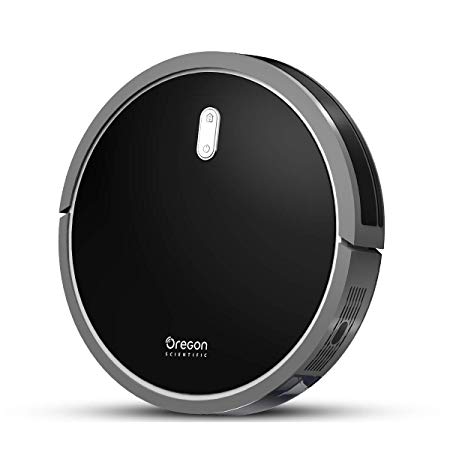 Robot Vacuum Cleaner, Oregon Scientific 1400pa High Power Suction Robotic Vacuums with Tangle-Free Technology, Good for Pet Care, Carpet and Hard Floor, Smart Self-Charging