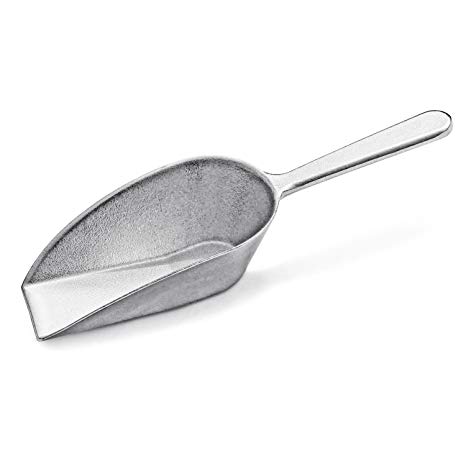 New Star Foodservice 34684 Aluminum Flat Bottom Utility Scoops, 7 Ounce