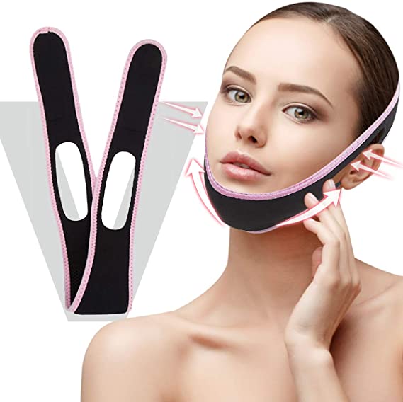 2020 UPGRADED Facial Slimming Strap, Face Lifting Belt, Double Chin Reducer, V Line Lifting Chin Strap Anti Wrinkle Belt for Women Men Keep Young Eliminates Sagging Skin Lifting Firming Anti Aging