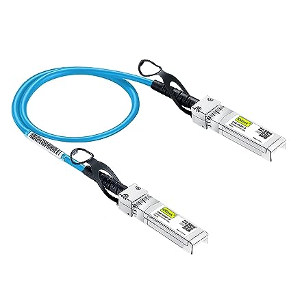 [Blue] Colored 10G SFP  DAC Cable - Twinax SFP Cable for Ubiquiti UniFi Devices, 0.3-Meter(1ft)