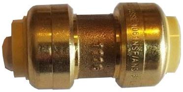 10 PIECES 1/2" PUSH FIT COUPLINGS FITTINGS CERTIFIED TO NSF ANSI61 LEAD FREE BRASS