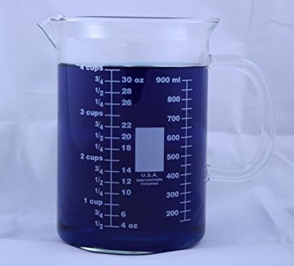 1000ml Glass Beaker Mug with Pouring Spout