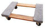 Vestil HDOC-1624-9 Hardwood Dolly with Carpet End 900 lbs Capacity 24 Length x 16 Width x 5-34 Height Deck