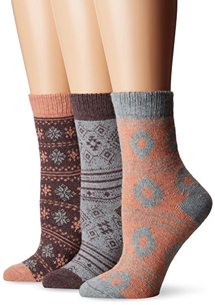 Muk Luks Women's Nordic Fair Isle Socks 3-Pack