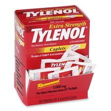Tylenol Extra Strength Caplet Refills, 2-Pack, 50-Pack/Box