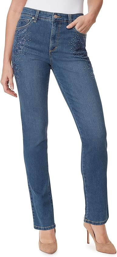 Gloria Vanderbilt Women's Amanda Slim Straight Leg Jean