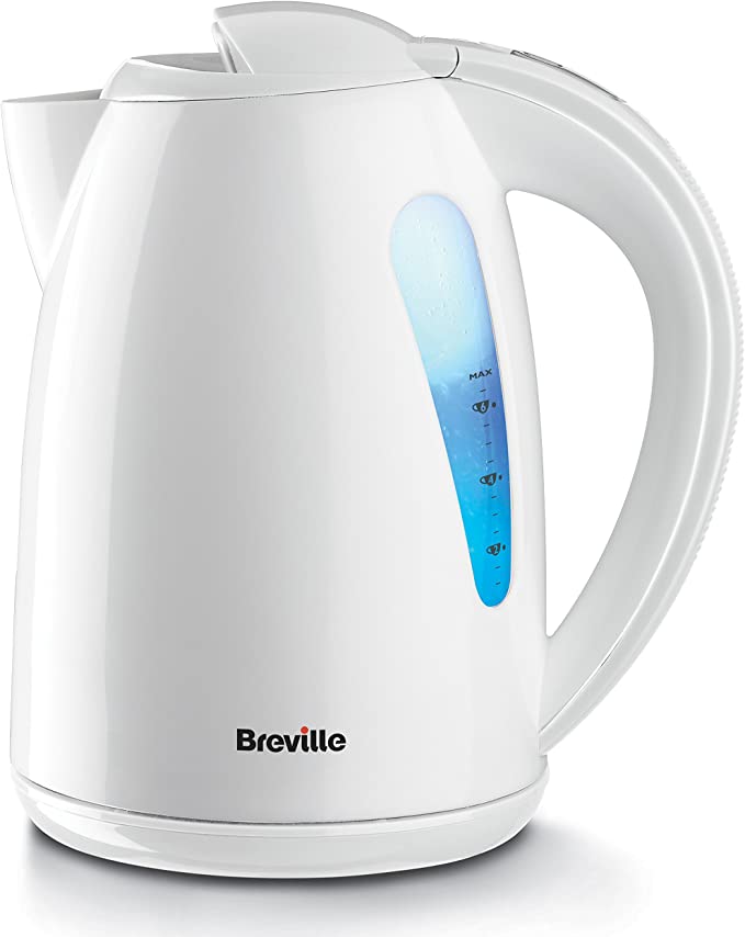 Breville Plastic Jug Kettle, 1.5 Litre, 3000 W, White