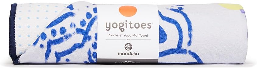 Yogitoes Yoga Mat Towel - Absorbent, Non-Slip, Quick Drying Microfiber Towel with Skidless Technology for Hot Yoga, Pilates, Beach, and General Fitness