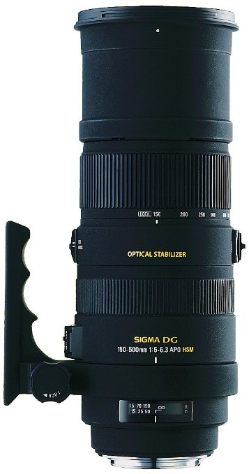 Sigma 150-500mm f/5-6.3 Auto Focus APO DG OS HSM Telephoto Zoom Lens for Canon Digital SLR Cameras